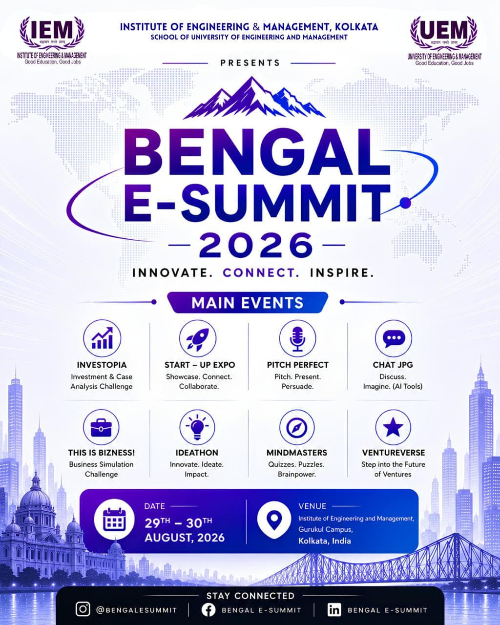Bengal E-Summit 2026 poster